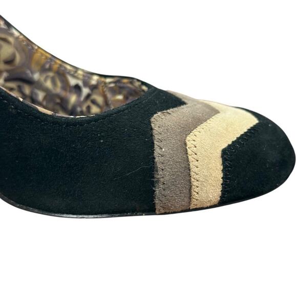 Missoni for Target Black Suede Round Toe Block High Heels Pumps Shoes sz 8.5 - Picture 2 of 16